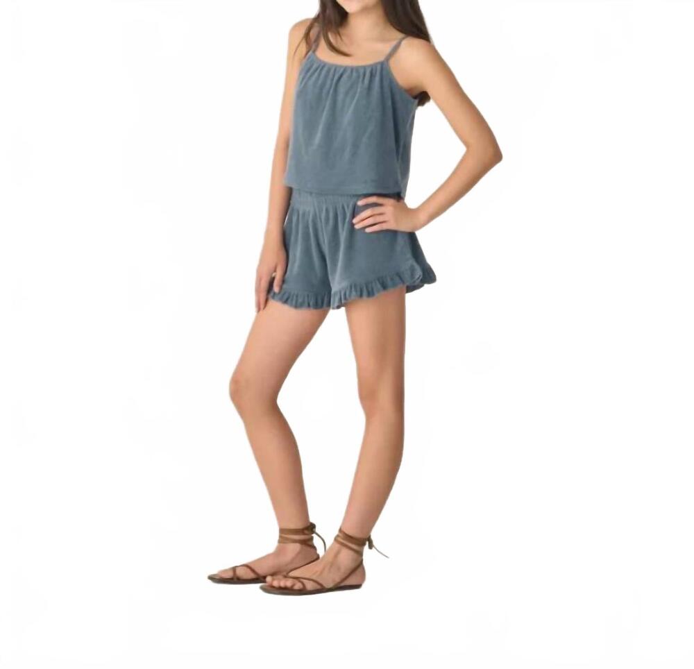 NEW RYLEE + CRU faye short set in marine